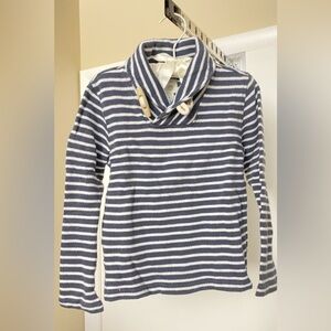 J. Crew Crewcuts Striped Nautical Toggle Neck Pullover Sweatshirt 4/5